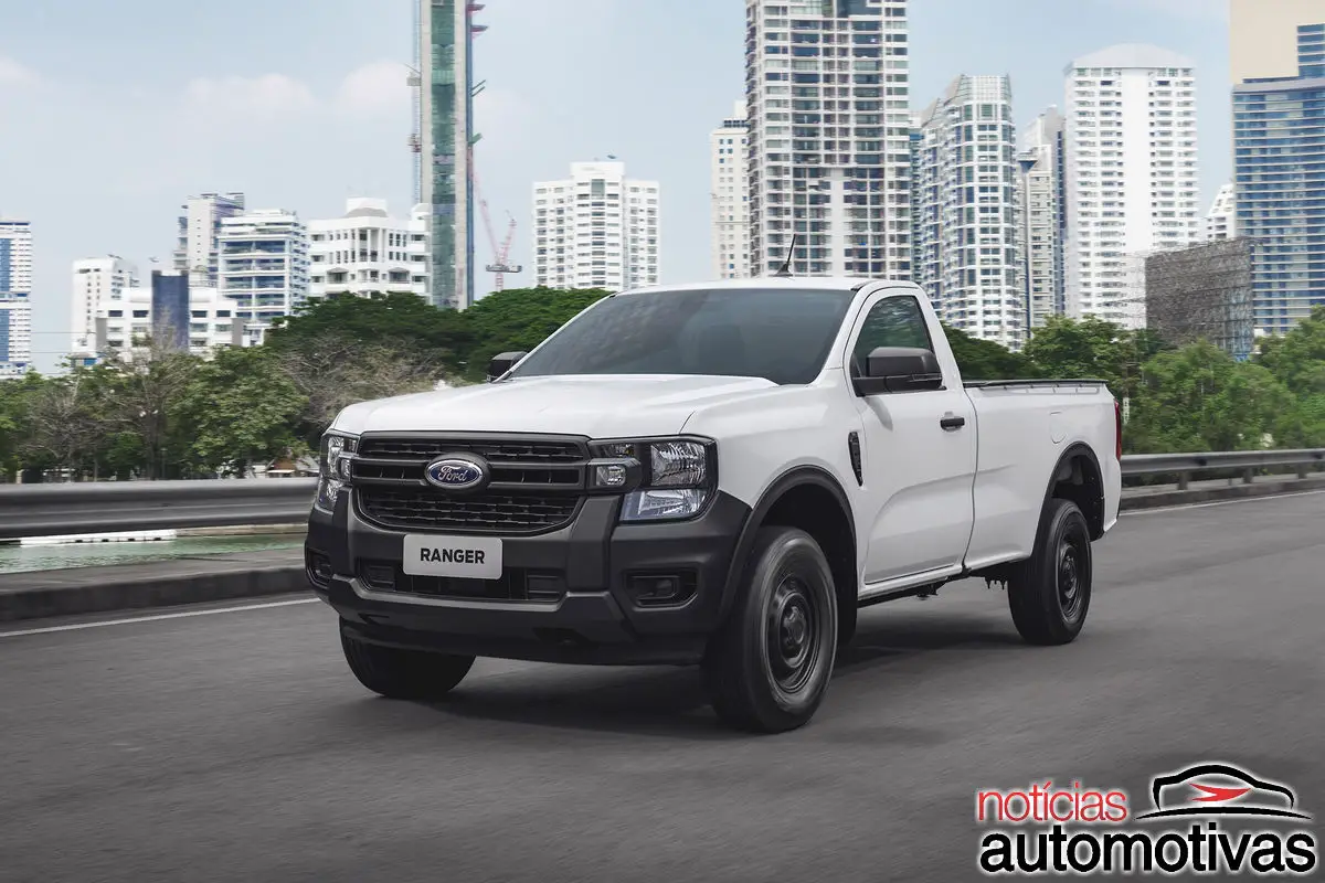 Nova Ford Ranger cabine simples finalmente chega para o trabalho; marca americana mostrará Nova Transit na Fenatran