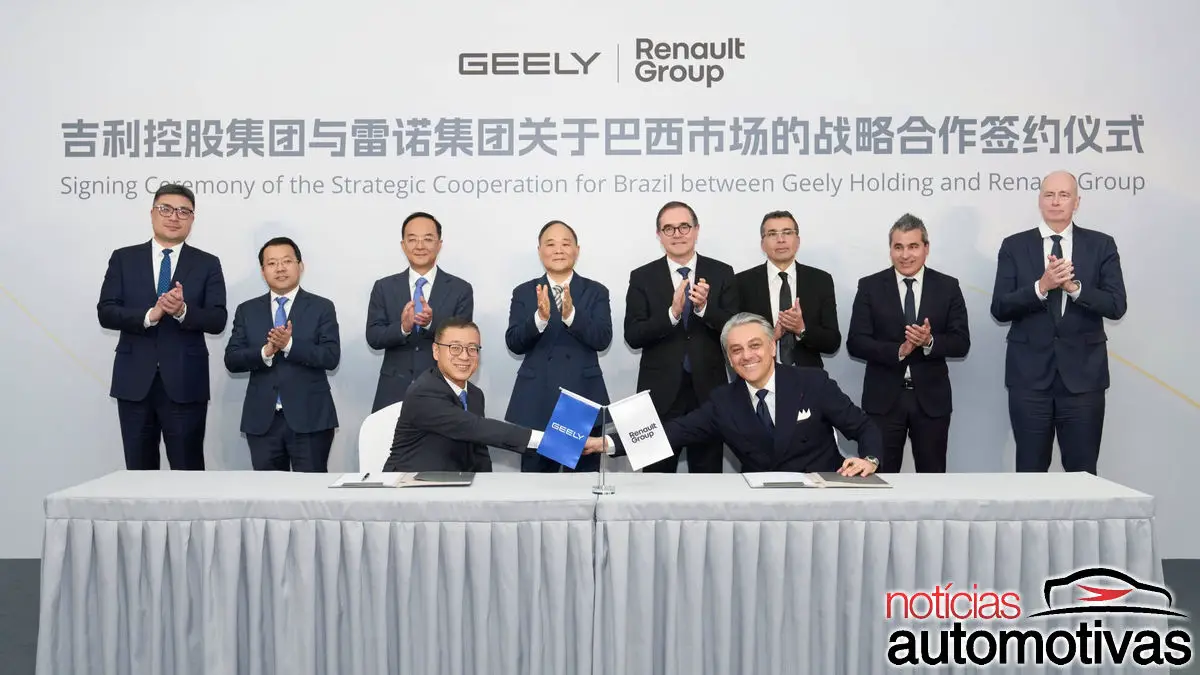 Renault e Geely fecham acordo para produção carros elétricos e híbridos no Brasil; rede de concessionárias também será usada por chinesa