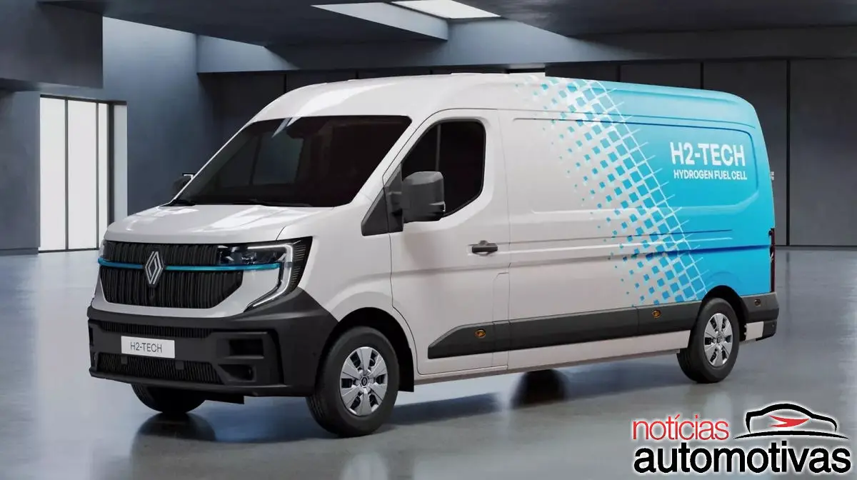 Renault Master movida a hidrogênio roda 700 km e reabastece em 5 minutos