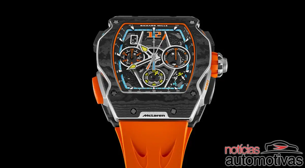 Richard Mille lança relógio de 370.000 dólares, como tributo à nova McLaren W1 – veja por que ele custa tão caro