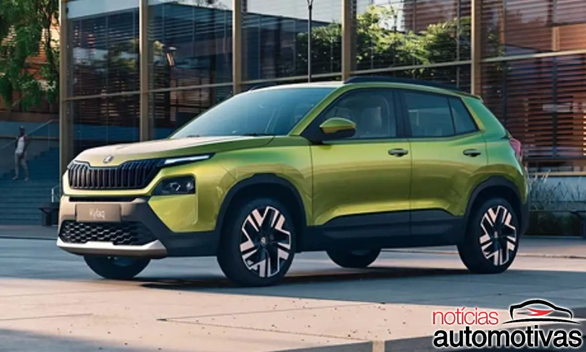 Novo Skoda Kylaq mostra sua cara na Índia, onde terá um irmão da Volkswagen; ambos não possuem relação direta com o VW Tera brasileiro