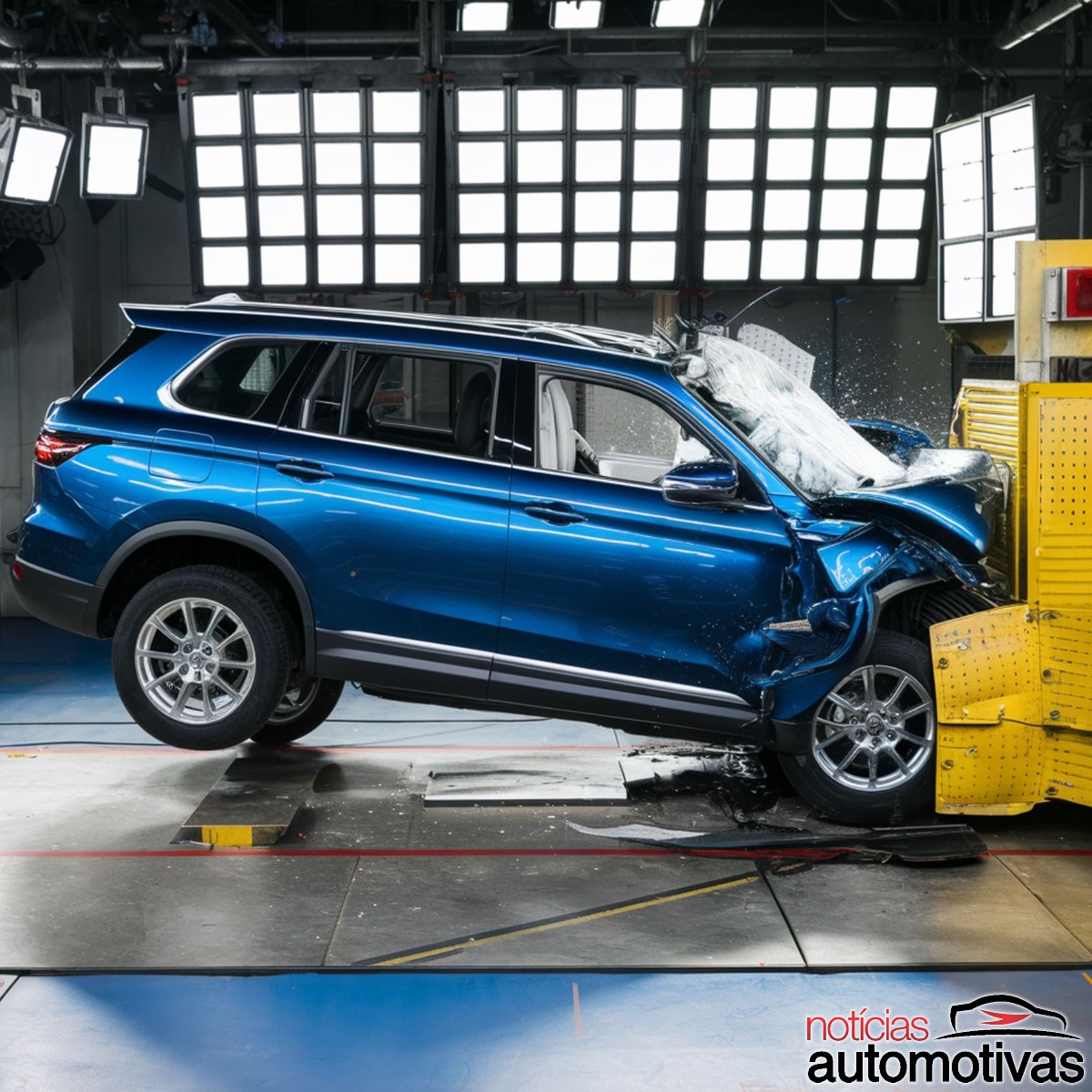 Carros com sete lugares passam por crash tests da parte traseira?