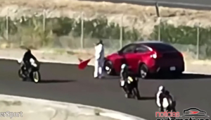 tesla invade corrida motos (3)