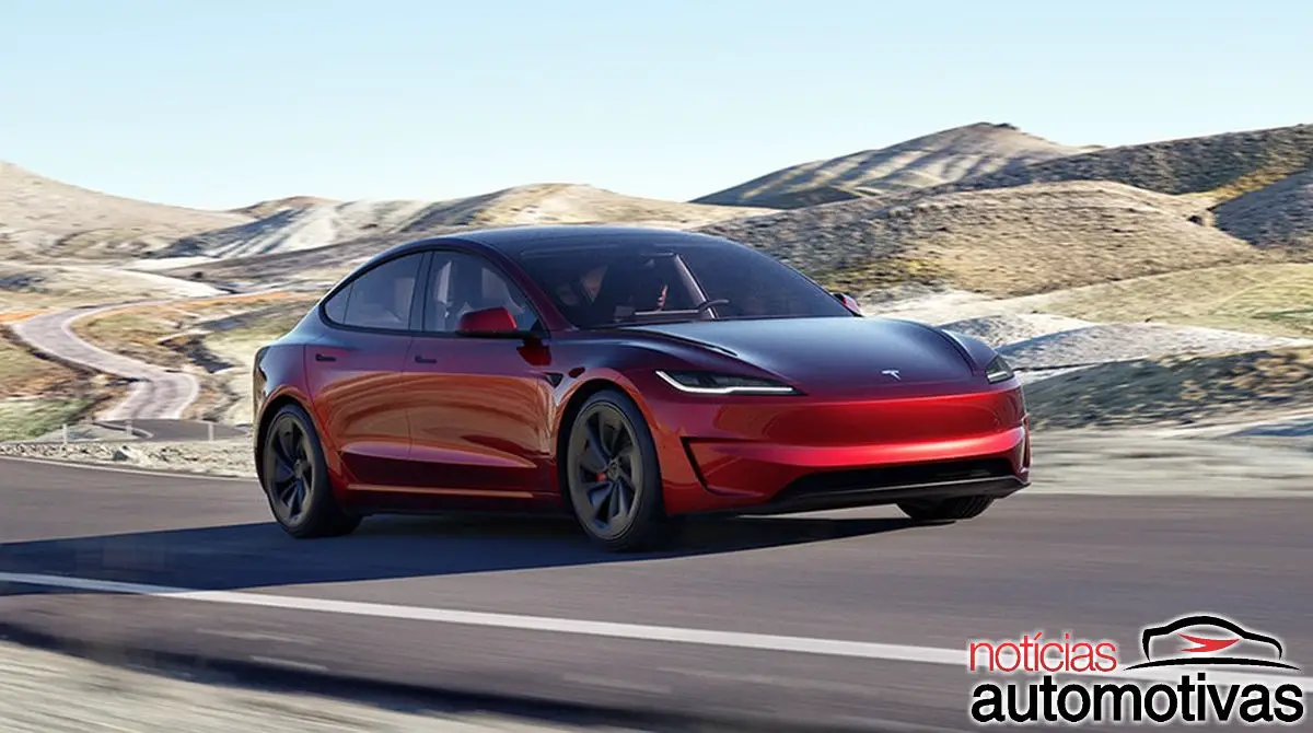 Tesla Model 3 Performance 2024 vai de 0 a 100 km/h em 3,1 segundos e tem novidades