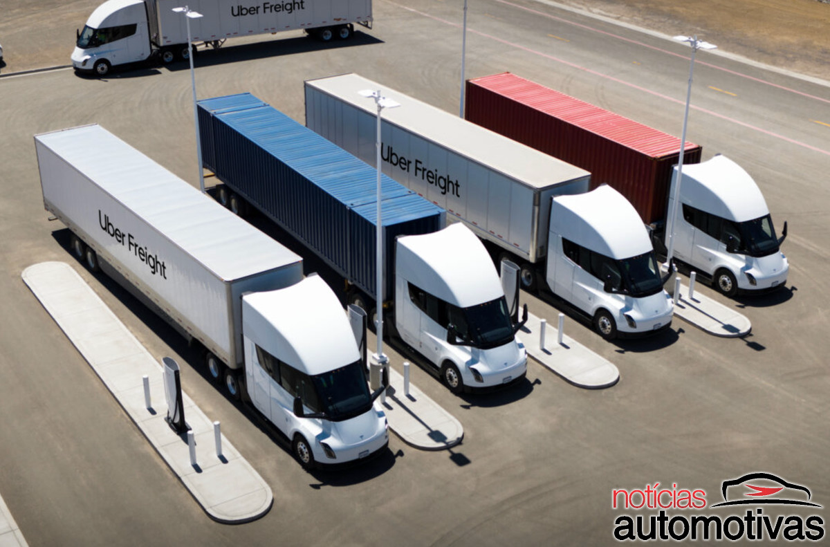 tesla semi uber freight