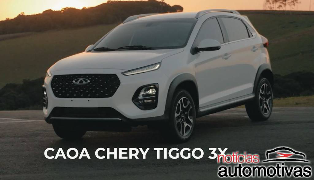tiggo-3x-teaser-1 Caoa Chery Tiggo 3X Turbo tem novas imagens divulgadas