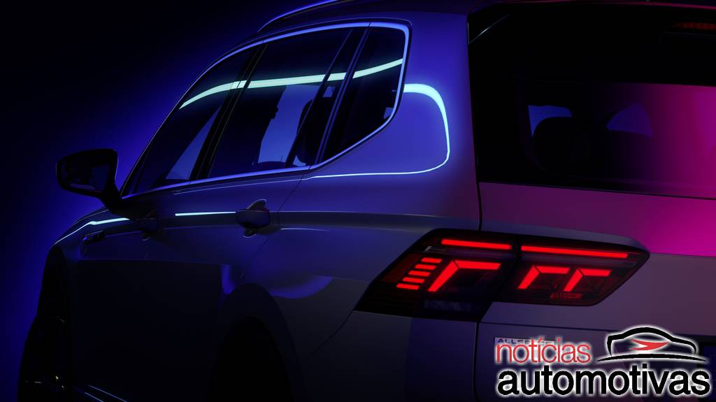 tiguan-2022-teaser Tiguan Allspace 2022 tem teaser, mas qual seu futuro com Taos?