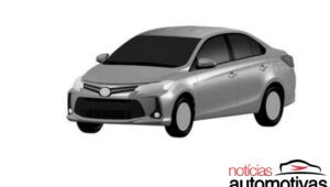 Toyota registra desenhos de versões mais simples do Yaris 