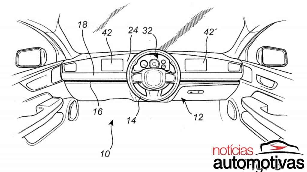 Volvo registra patente de volante deslizável para os lados do painel 