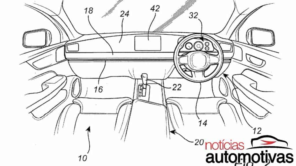 Volvo registra patente de volante deslizável para os lados do painel 