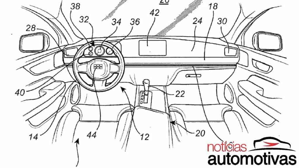 Volvo registra patente de volante deslizável para os lados do painel 