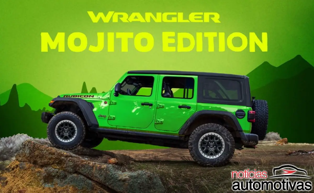 Jeep Wrangler Mojito Edition é uma série especial de 30 unidades somente para os sul-coreanos para celebrar a chegada do verão