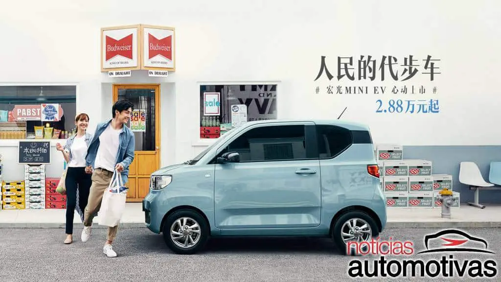 Wuling Hongguang Mini EV faz sucesso, supera Model 3 na China 